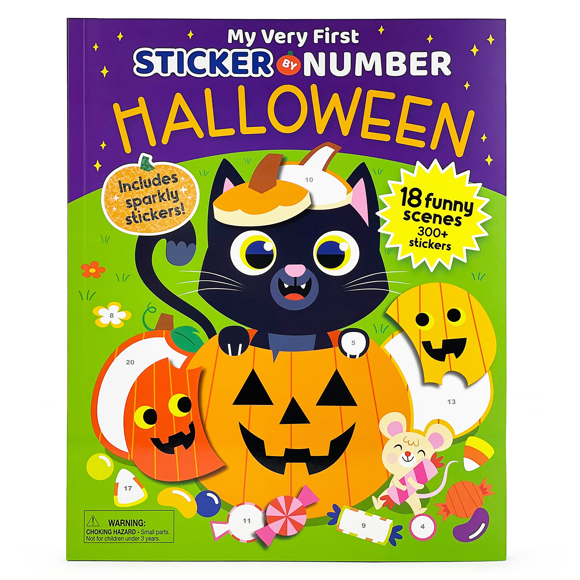First Sticker by Number - Spooky Funny Halloween Activity Book